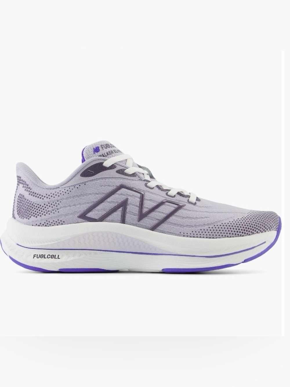 New Balance Light Gray Violet  & Purple FuelCell Walker Elite Sneaker✨